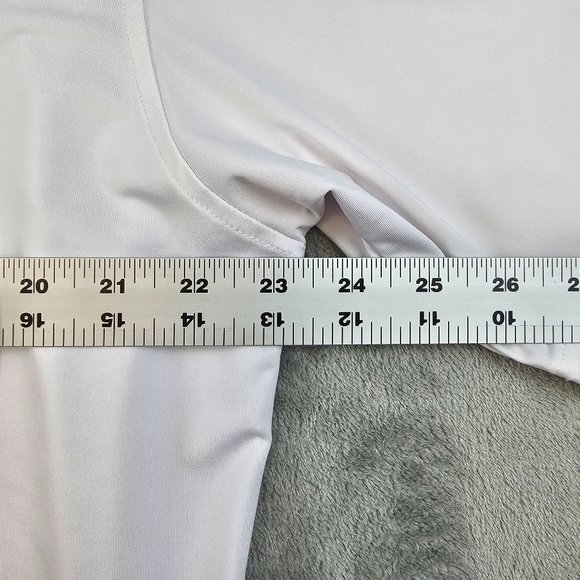 FootJoy Golf Polo Men's Large White CPG Monogram Embroidered Sombrero on Sleeve‎ - Picture 4 of 9